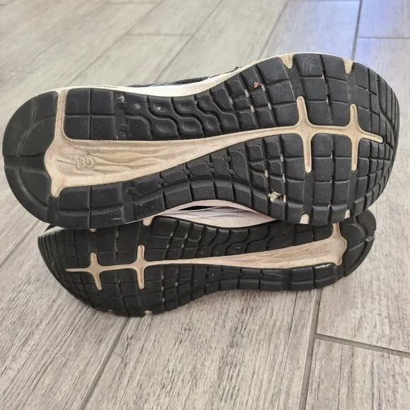 ASICS Amplica running shoes black white womens size 8.5 wide - Picture 9 of 14